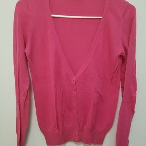 MODA INTERNATIONAL PINK CARDIGAN, SIZE S